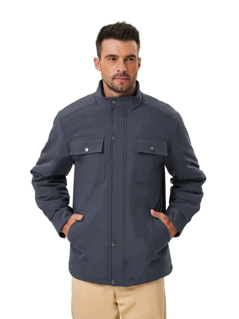 NWT Hawke & Co Cortland Flannel Lined Soft Shell Jacket Carbon Mens Size XXL